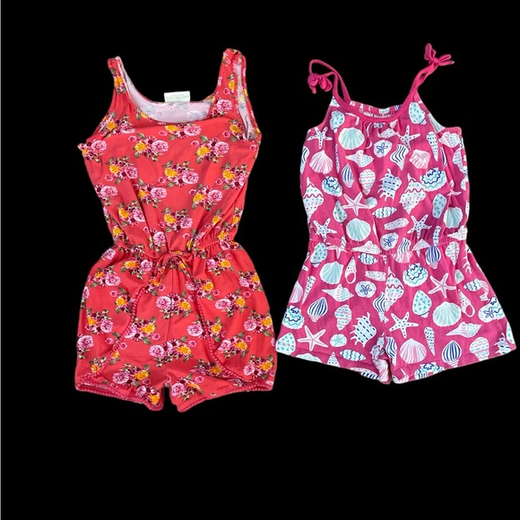 Gymboree Other - Girls knit floral & seashell knit romper lot 10 12 Gymboree & Bobbie brooks